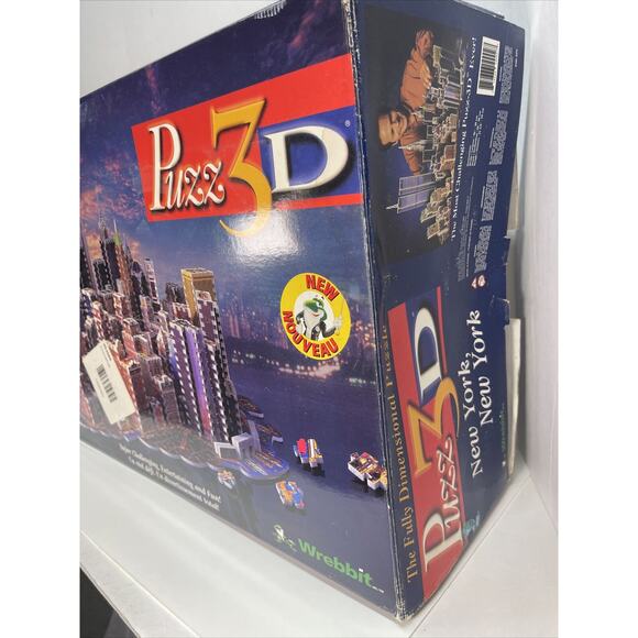 PUZZ3D New York City 3D Puzzle 3141pc Twin Towers NYC Vintage - Picture 3 of 9